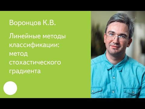 Видео: 004. Линейные методы классификации: метод стохастического градиента - К.В. Воронцов