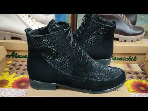 Видео: Стильные женские зимние и деми ботиночки 42,43,44 размера из натуральный материалов