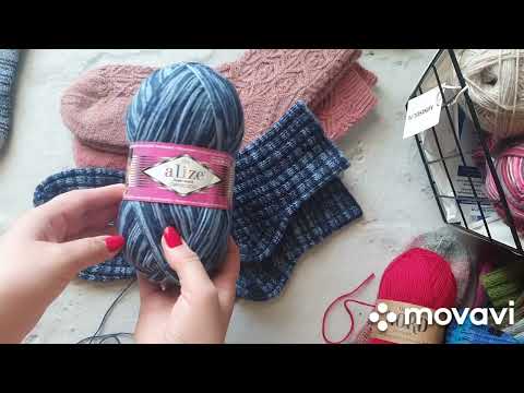 Видео: Мои готовые работы. Вязаные носки.Носочная коробочка.