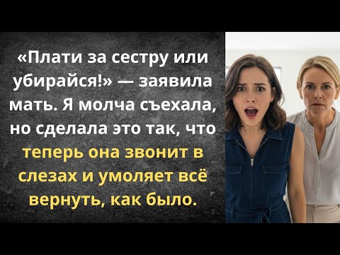 Видео: Плати за сестру или уходи! | Истории из жизни