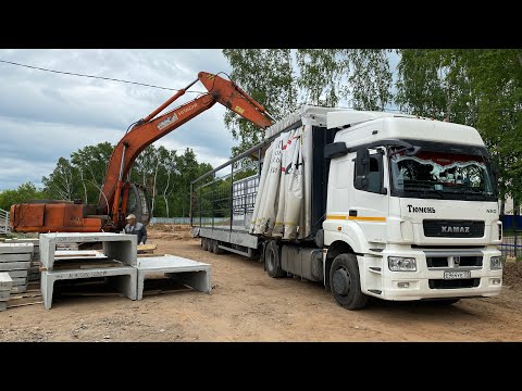 Видео: Затонировал КАМАЗ !!! Выгрузка Эксковатором )