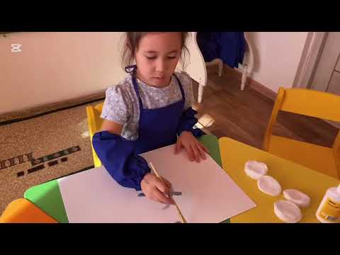 Видео: Мақта дөңгелектерімен сурет салу. Ғарыш әлемі. Дәстүрден ьыс сурет салу