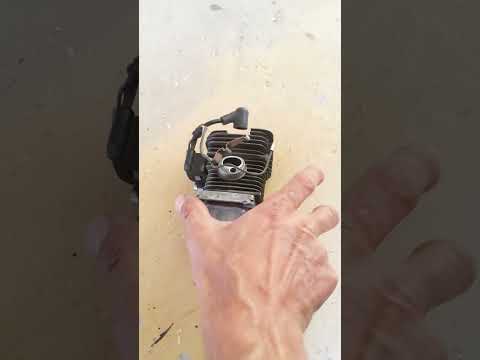 Видео: Люфт коленвала stihl 180. причина - герметик?