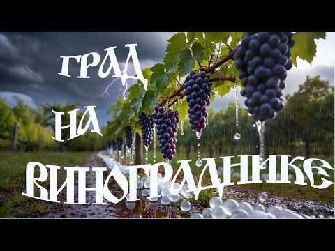 Видео: Обзор молодого винограда на 12082025  Последствия града