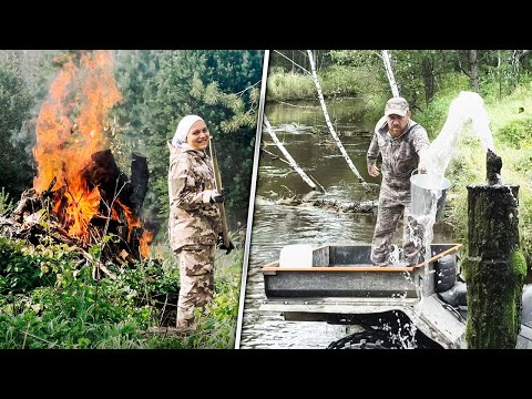 Видео: ОДНИ В ТАЙГЕ. Восстанавливаем Дедовский Дом Вместе с Дочерью