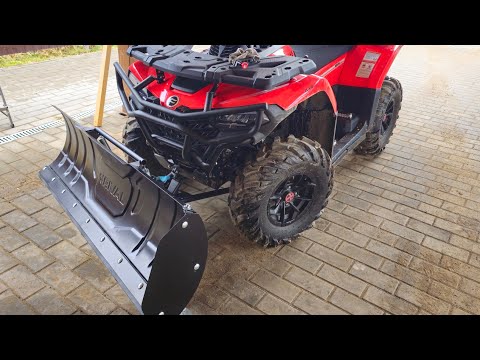 Видео: Установка пластины быстросъема снегоотвала Rival на квадроцикл CFMOTO 500 EPS