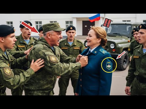 Видео: Не узнал 3-звездного генерала в женщине и поплатился.