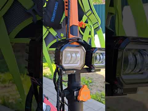 Видео: Подключение фар "Арктик" оригиналы _ на Kugoo g3 pro , и установка брызговиков по стилю !)