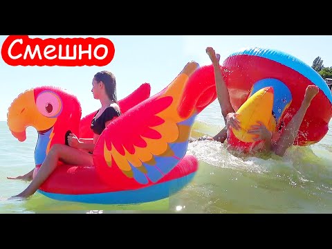 Видео: VLOG 100 раз упала с попугая. Алиса ныряет