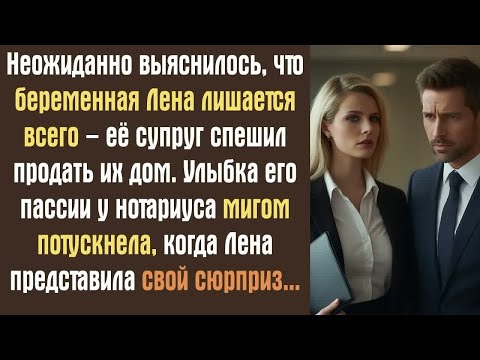 Видео: Неожиданно выяснилось, что беременная Лена лишается всего – её супруг спешил продать их дом. Улыбка