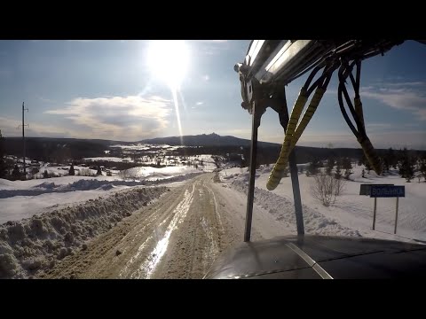 Видео: Вайская дорога в разные дни, пос. Волынка, Урал лесовоз.