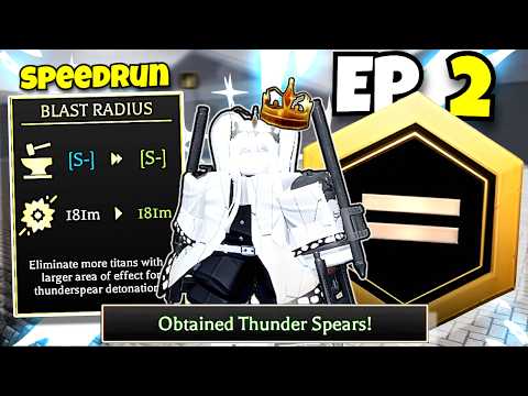 Видео: Как я прошёл AOT Revolution Noob на скорости до THUNDER SPEARS! (Руководство)