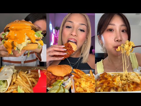 Видео: Подборка TIKTOK Mukbang | McDonald's, Dave's Hot Chicken, Cane's, Wingstop и другие!
