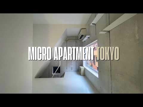 Видео: Очень маленькая микро-квартира в Токио｜Тур по квартире в Японии【 13,25 м² 】