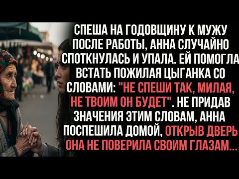 Видео: Спеша на годовщину к мужу после работы,Анна упала.Ей помогла  цыганка：＂Не спеши так,не твой он будет