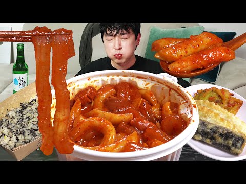 Видео: Очень острые токпокки!!🔥 Чувствую себя снимающим стресс MUKBANG REALSOUND ASMR EATINGSHOW