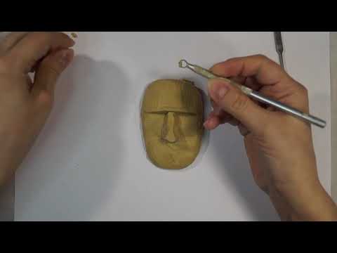 Видео: Лепка лица куклы ч 1.