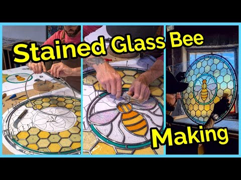 Видео: Изготовление круглого витража с пчелой