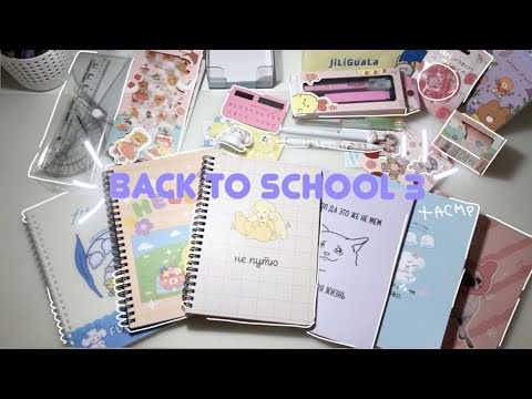 Видео: 🎨 BACK TO SCHOOL 3: распаковка эстетичной канцелярии из ZAKKA + asmr