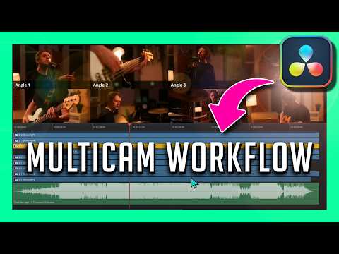 Видео: Как редактировать многокамерный музыкальный клип в DaVinci Resolve — простой рабочий процесс!