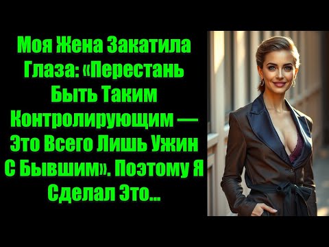 Видео: Моя Жена Закатила Глаза: «Перестань Быть Таким Контролирующим — Это Всего Лишь Ужин С Бывшим».....