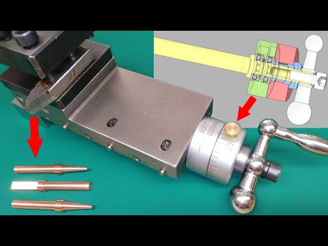 Видео: Подшипники в малую продольную мини-токарного станка, обработка меди