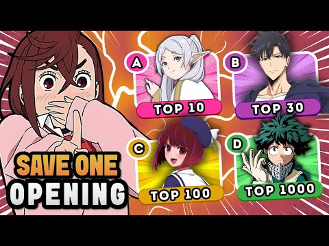 Видео: 🎵 Спаси один ОПЕНИНГ для каждого максимального РЕЙТИНГА 🔥 Викторина по аниме-опенингам