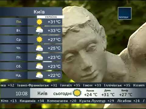 Видео: Фрагмент Ефіру Погода ТБ (06.08.2012)
