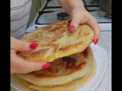 Видео: Ролик № 1351. Слоеные лепешки на воде. Рецепт в конце ролика.