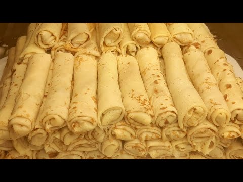 Видео: "Блинчики с Мясом и Рисом " Готовлю сразу много,  и храню в морозилке  😋😋