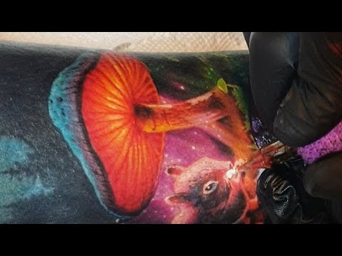 Видео: БЕЛЫЙ ПИГМЕНТ В ТАТУ•МАСТЕР-КЛАСС.tattoo process. white