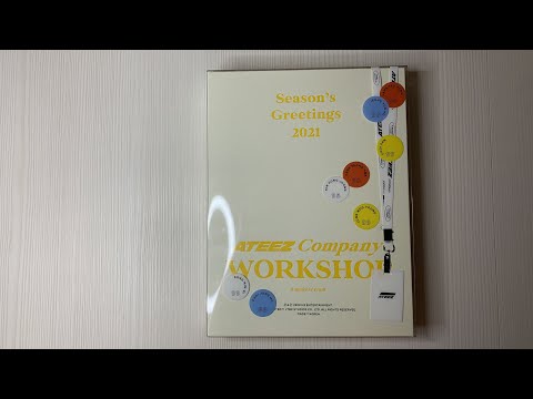 Видео: Распаковка ATEEZ / Unboxing ATEEZ Seasons Greetings 2021 / BT21
