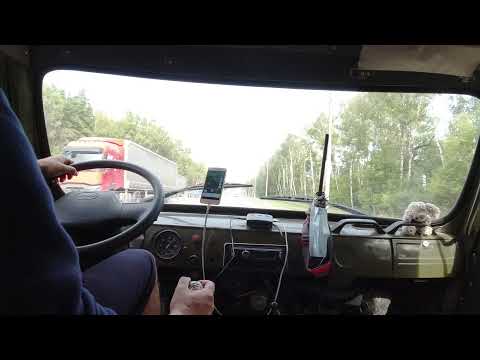 Видео: По трассе на Уаз Буханке, от первого лица - Карбюратор, 421 дв, 4х ступка