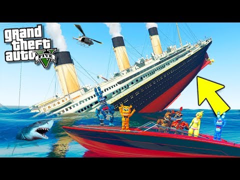 Видео: ГТА 5 МОДЫ АНИМАТРОНИКИ ПОТОПИЛИ ОГРОМНЫЙ ТИТАНИК В GTA 5! - ОБЗОР МОДА ГТА 5! GTA 5 МОДЫ