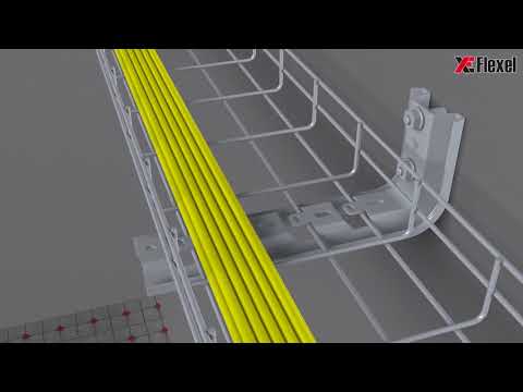 Видео: Сетчатые (проволочные) кабельные лотки Flexel DrateFlex