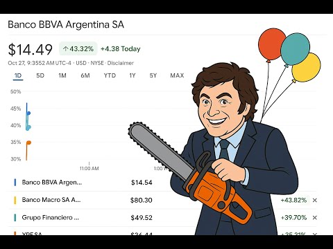 Видео: Победа партии Милея на промежуточных выборах в Аргентине. Рекордный взлет рынков. Что будет дальше?