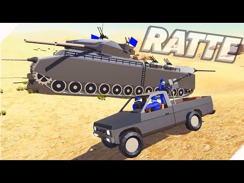 Видео: Супер ТАНК МОНСТР - RATTE - Игра Ravenfield