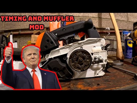 Видео: СДЕЛАЙТЕ STIHL 194T СНОВА ВЕЛИКИМ!!! МОД ГРМ/ГЛУШИТЕЛЯ