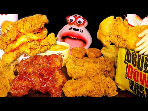 Видео: Волшебное путешествие вкусов с друзьями KFC! ASMR Mukbang Eating Show!