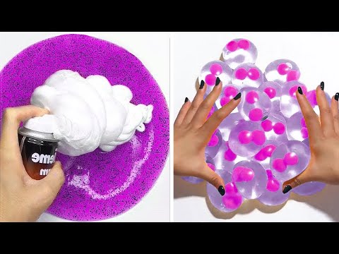 Видео: Удовлетворяющая слизь Slime ASMR | Расслабляющее видео слизи # 2146