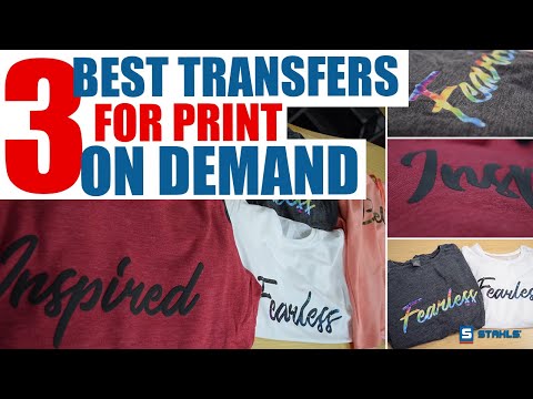 Видео: Три лучших способа переноса изображения для бизнеса по печати на футболках по запросу
