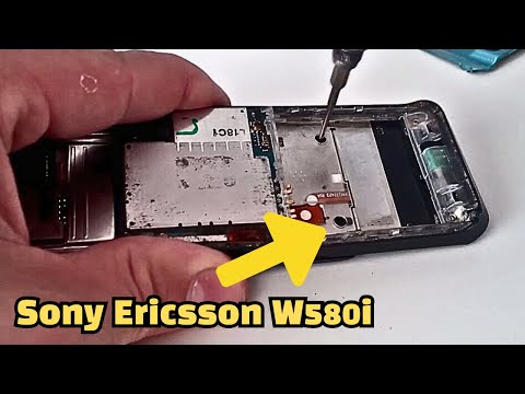 Видео: Разборка и ремонт Sony Ericsson W580i