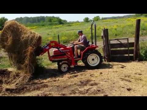 Видео: Самодельные вилы для сена/навоза на японский минитрактор Yanmar f16d