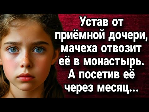 Видео: Устав от приёмной дочери, мачеха отвозит её в монастырь  Истории из жизни