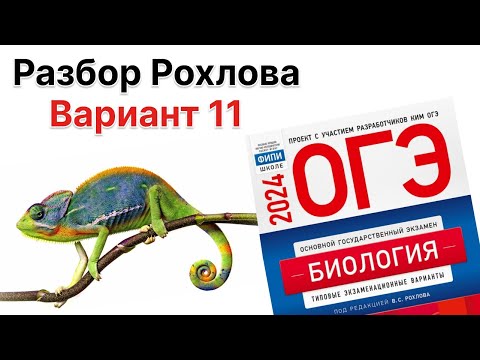 Видео: Разбор 11 варианта Рохлова 2024 г. | ОГЭ по БИОЛОГИИИ