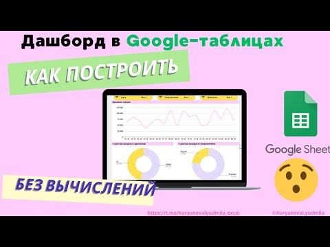 Видео: Построение дашборда в гугл таблицах без единого дополнительного вычисления (google sheets)