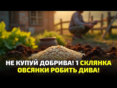 Видео: Овсянка замість добрив?! Я перевірив і був шокований результатом — земля ожила!