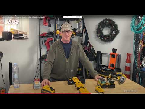 Видео: Аккумуляторы девольт 18в 1,7А PowerStack  3,5А 5А PowerStack 8А и Flexvolt 9А.Видео чужое тесты есть