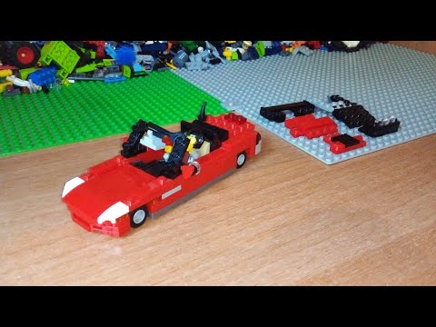 Видео: LEGO самоделка Honda S2000 кабриолет #LEGO #ютубер18 #легосамоделка #HondaS2000 #6wide
