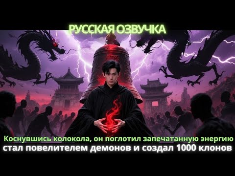 Видео: Коснувшись колокола, он поглотил запечатанную энергию, стал повелителем демонов и создал 1000 клонов